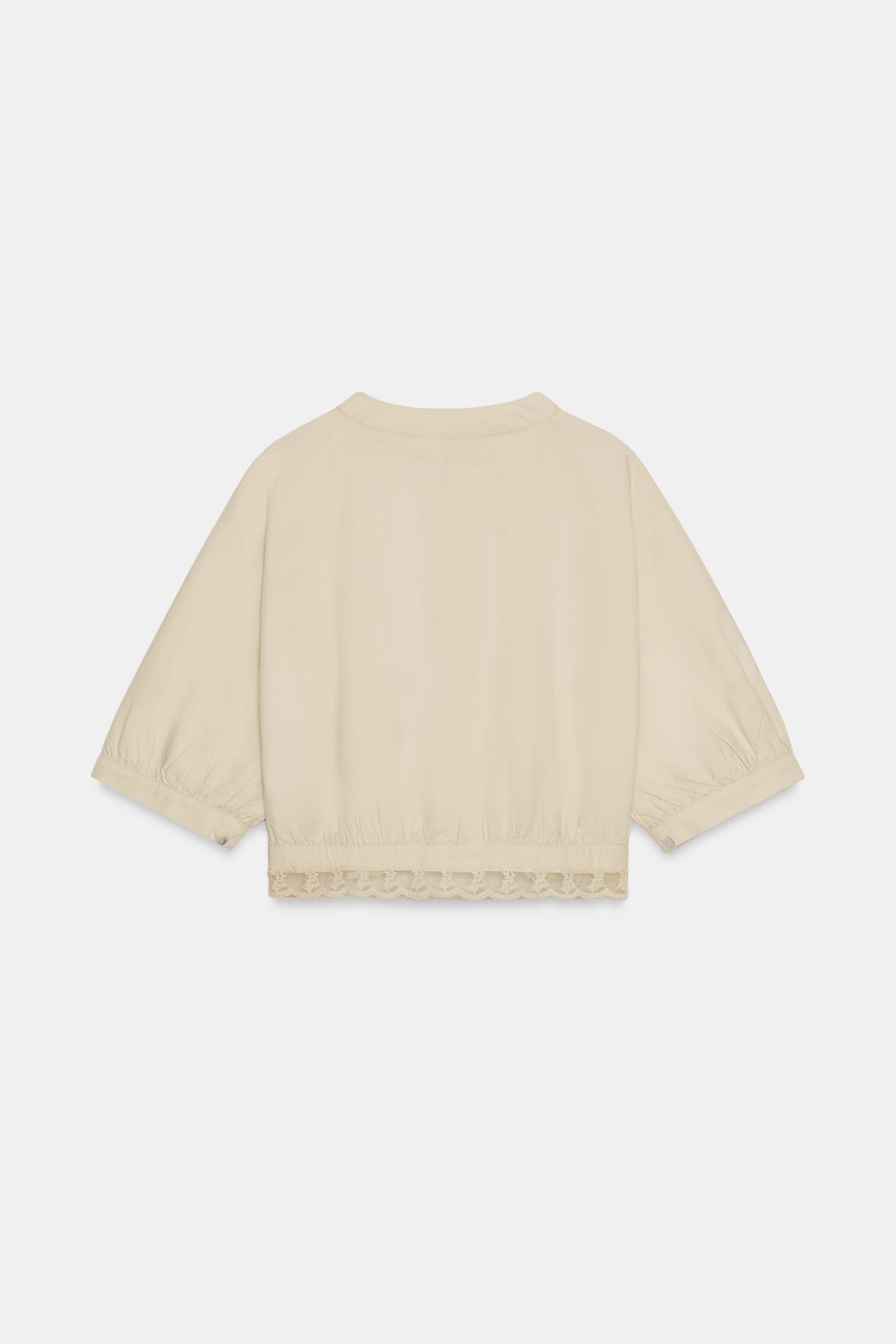 CHEMISE COURTE BRODÉE